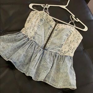 Vintage Denim Peplum